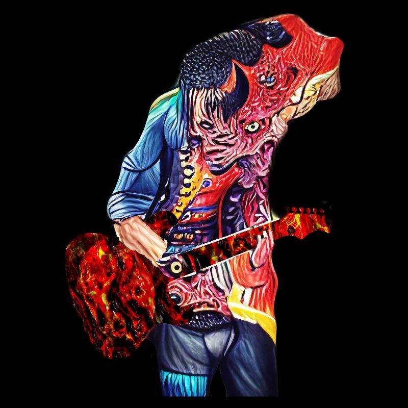 Dämonischer Gitarrist