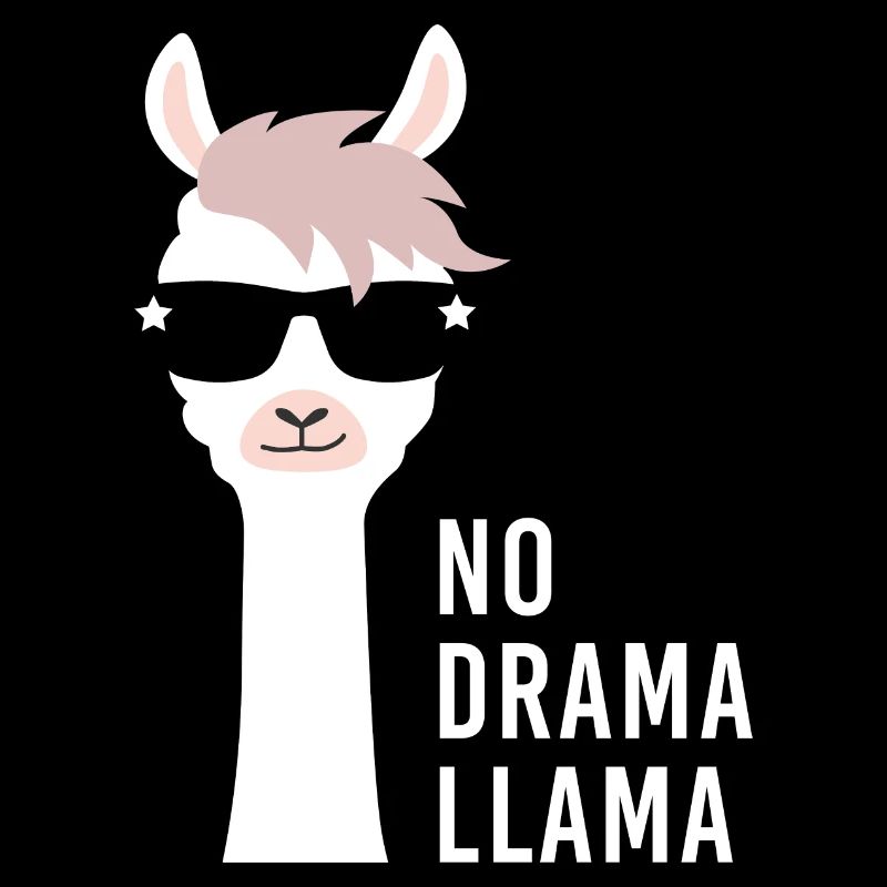 no drama llama Alpaka Geschenk Lama Spruch