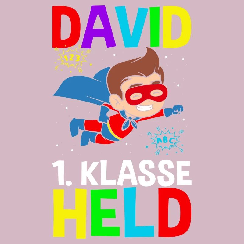 Schulkind David 1. Klasse Held