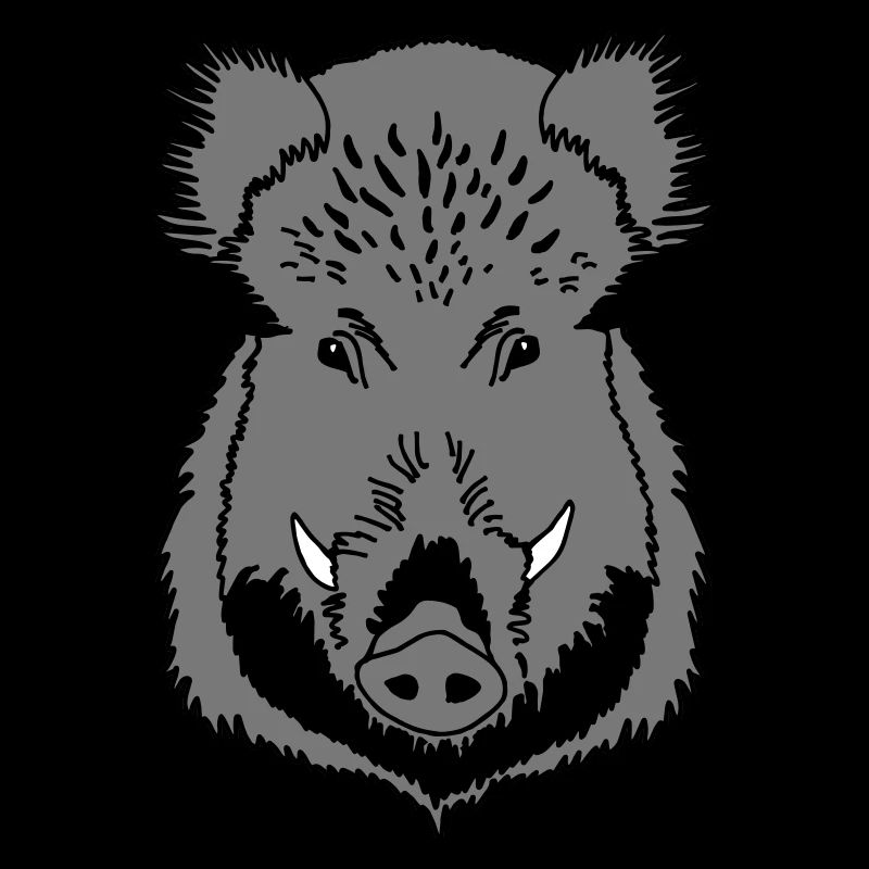 Wild boar head