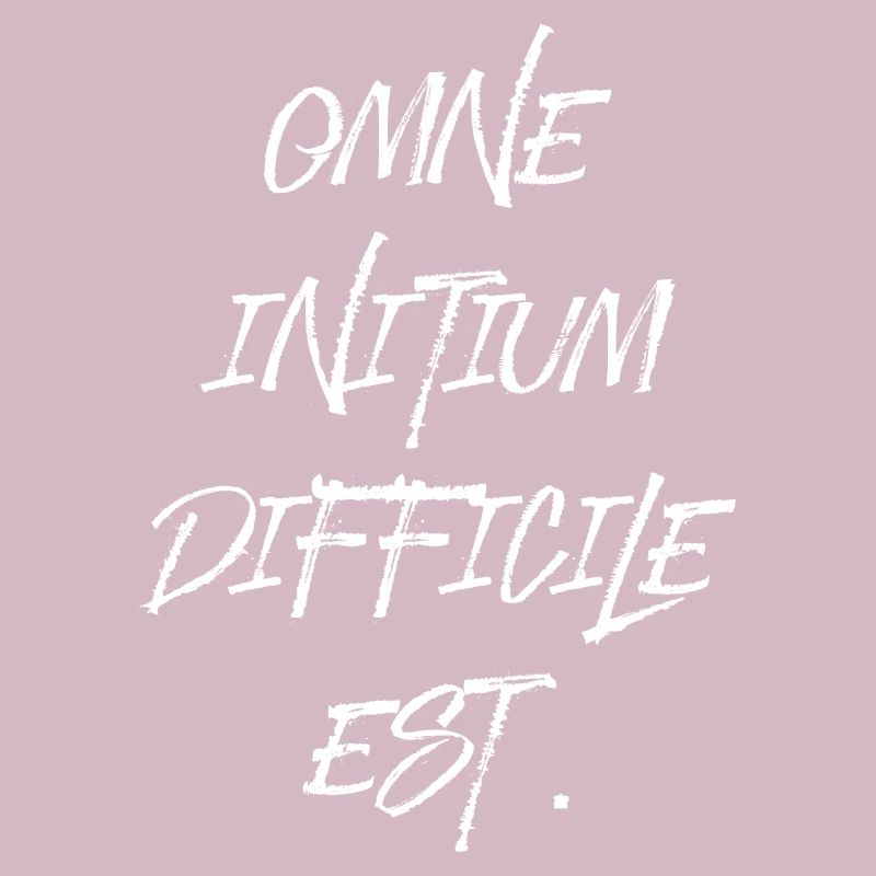 all beginning is difficult Latin quotation scripture