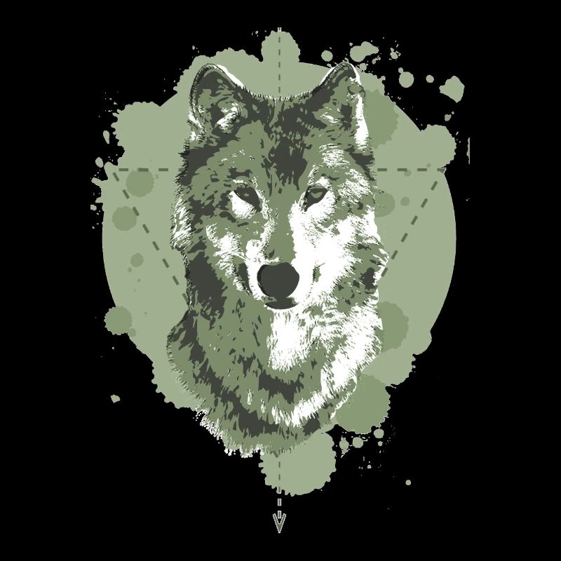 WOLF - GEOMETRY - GREEN
