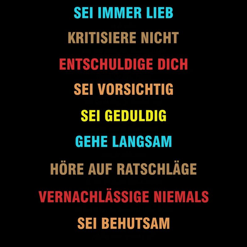 Sei immer lieb zu dir selbst - Spruch