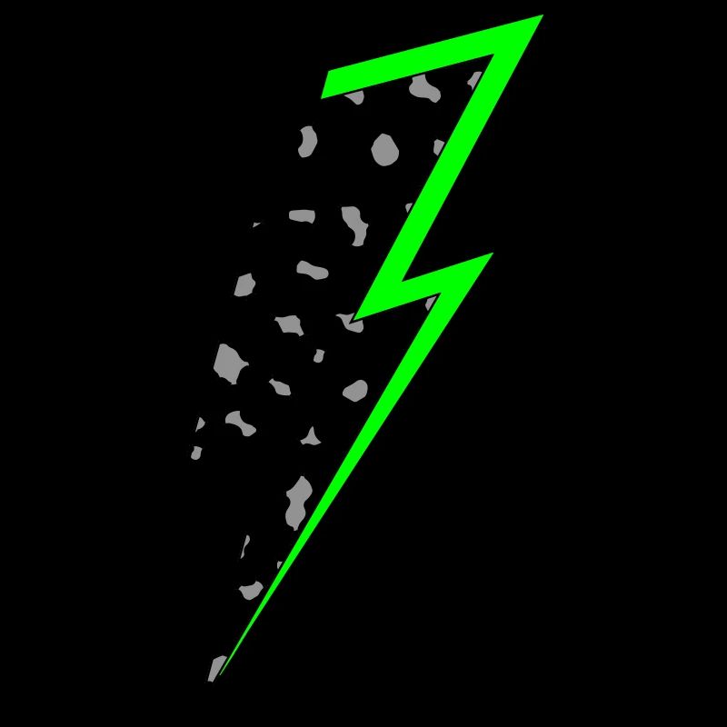 Blitz Leoparden Muster mit Neon Schatten