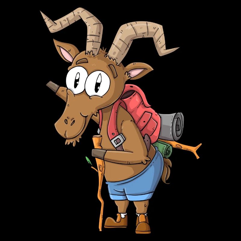 Steinbock Wanderer / Wandernder Steinbock