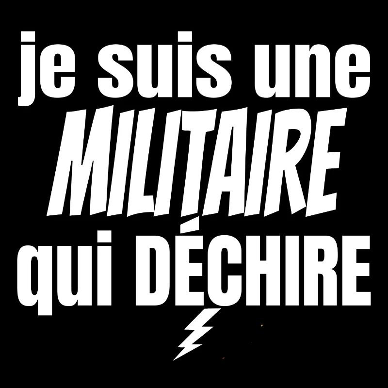 militaire qui déchire