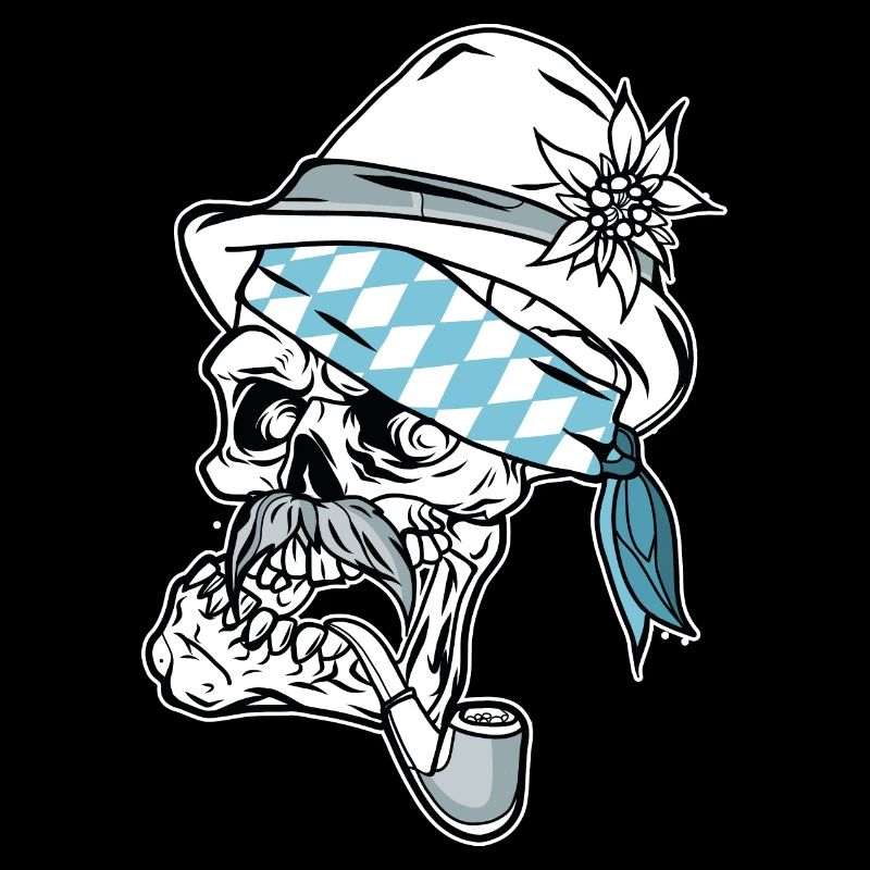 Bavarian Skull // Illustration