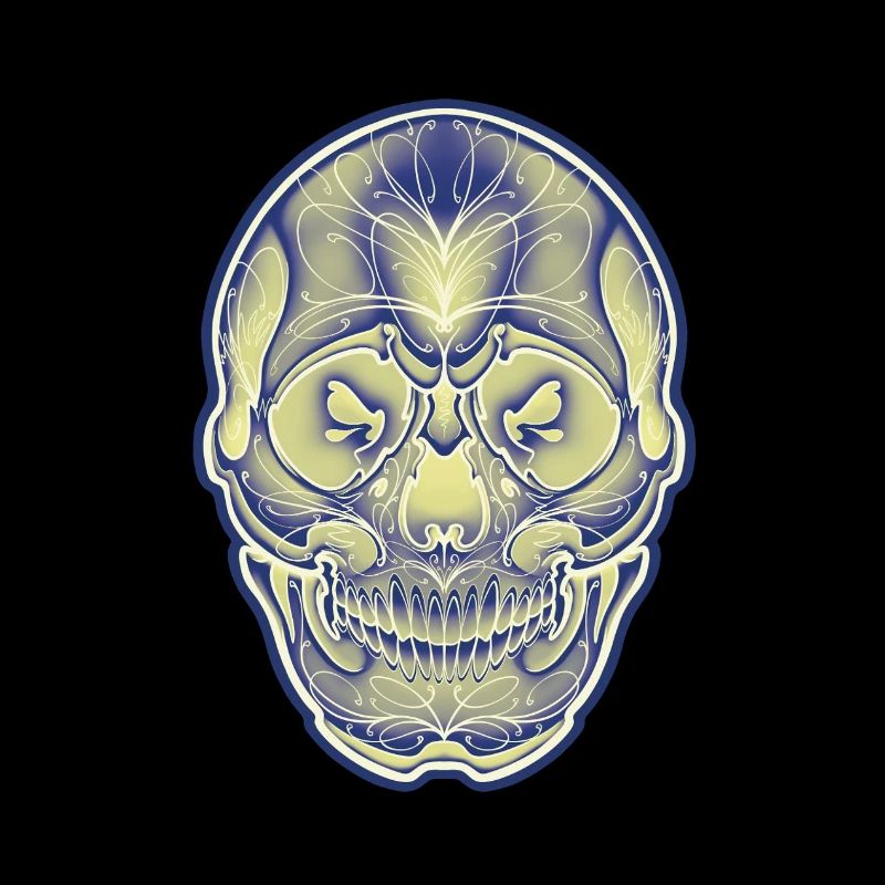 Ein weiterer farbiger Schädel von Owan