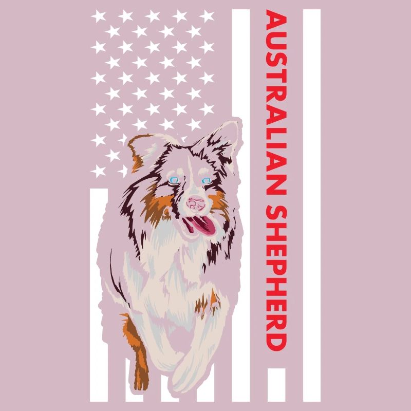 Chien Aussie Us Drapeau