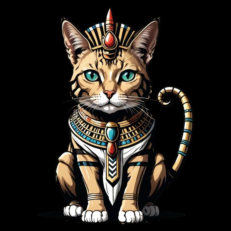 Chat Pharaon Chat Égypte Pyramide Cadeau
