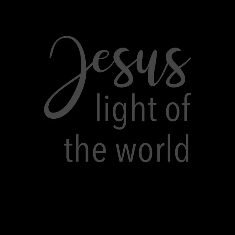 Conception chrétienne Jésus Lumière du Monde