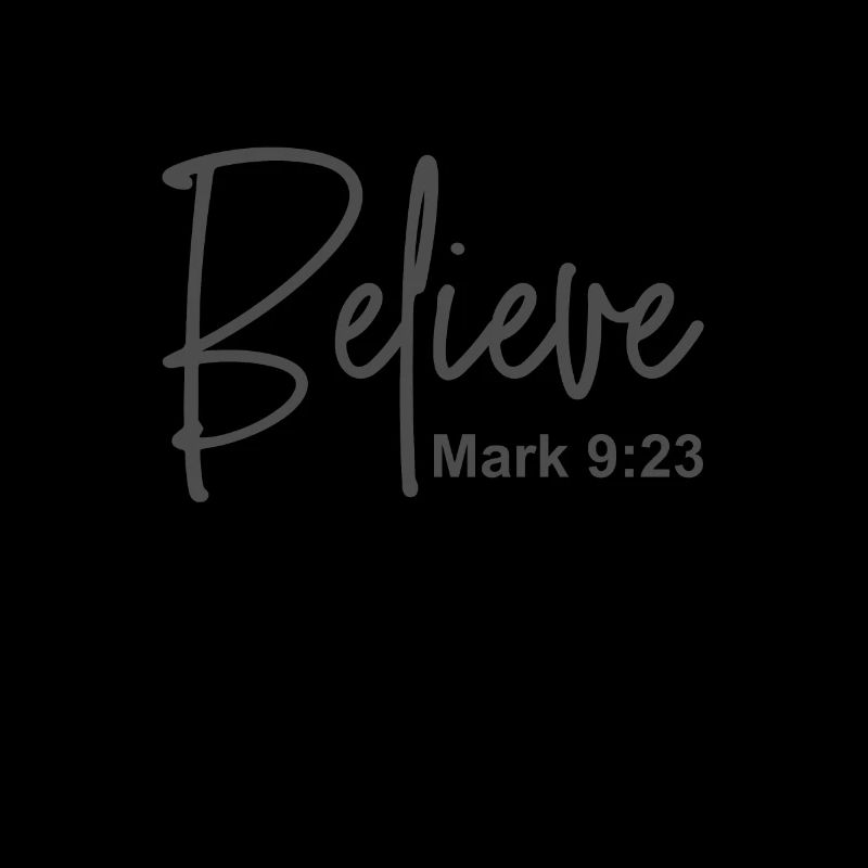 Christliches Design Glaube Markus 9 Vers 23