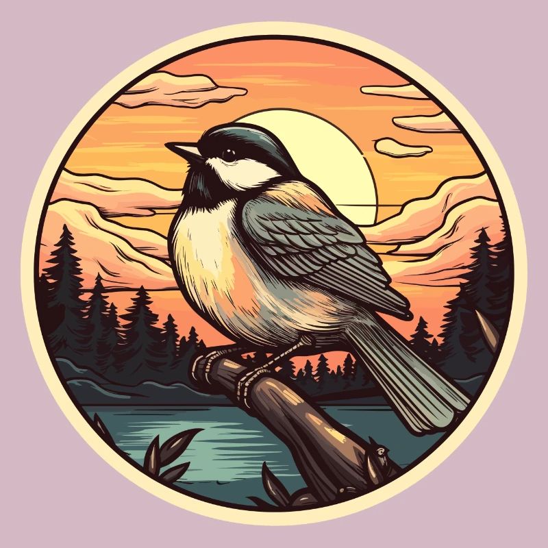 Chickadee bird