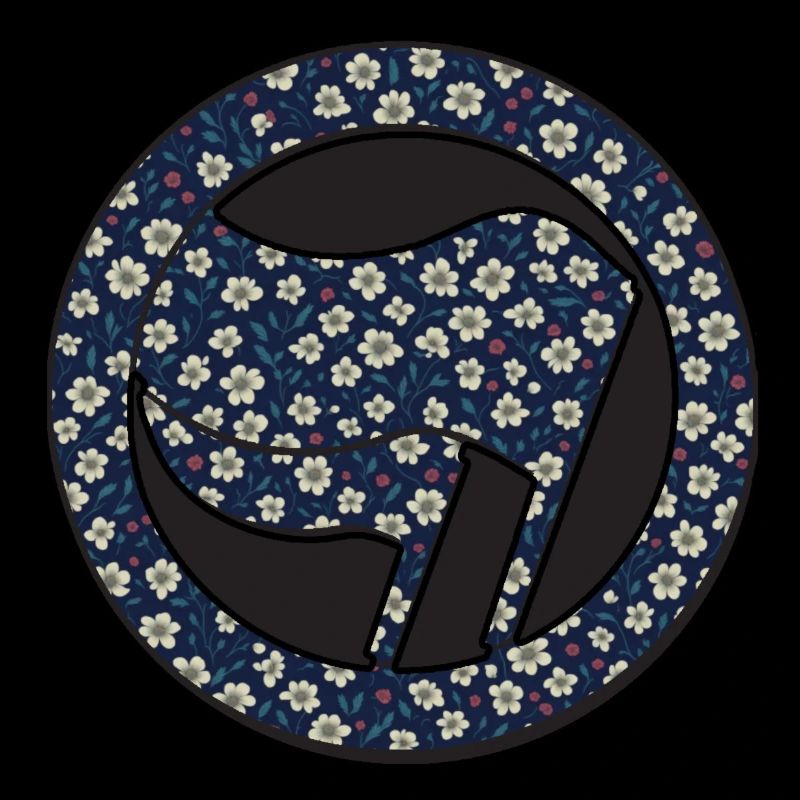 Alerta Antifa muster blume