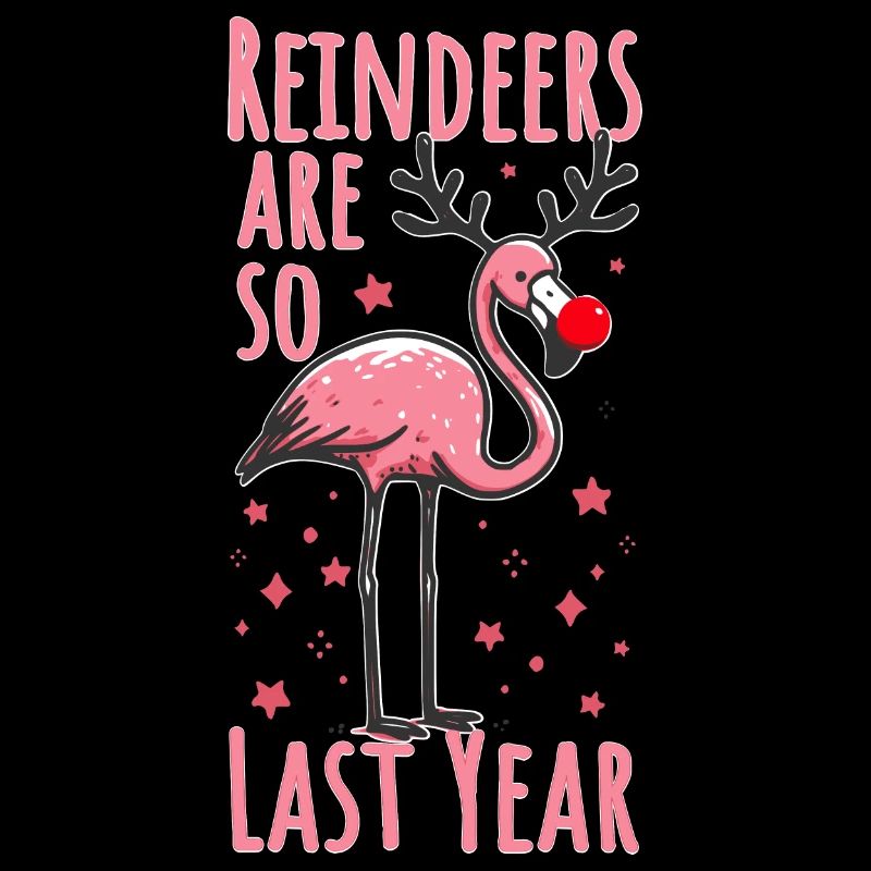Flamingo Christmas Fun Saying