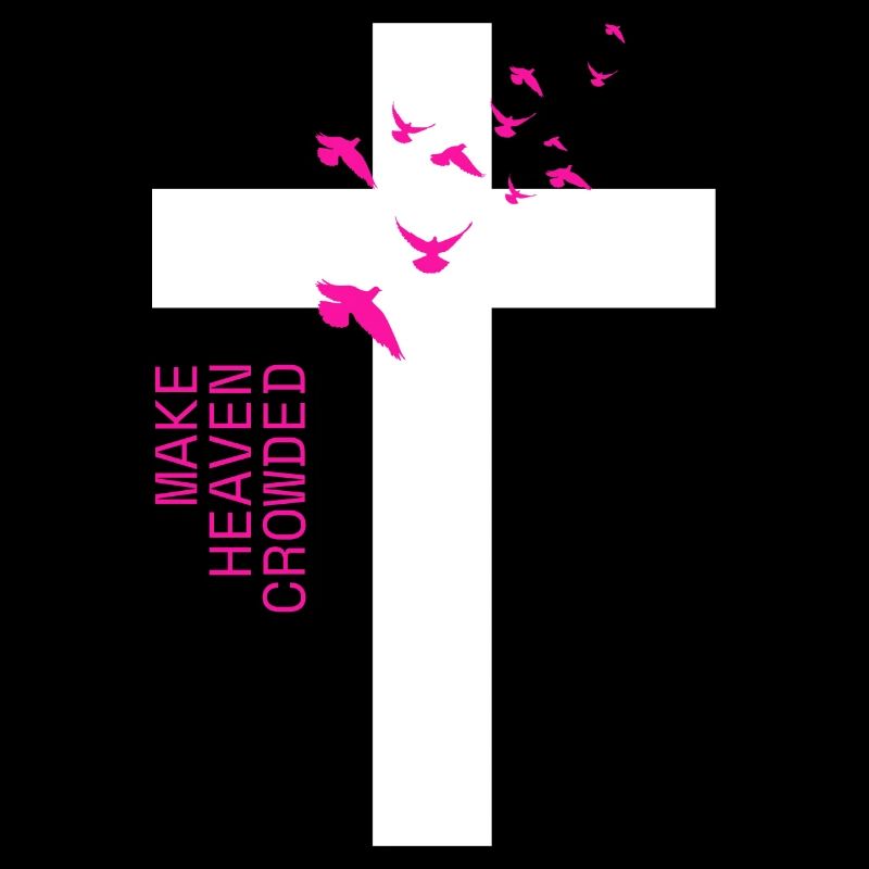 Croix blanche « Make Heaven Crowded » Design
