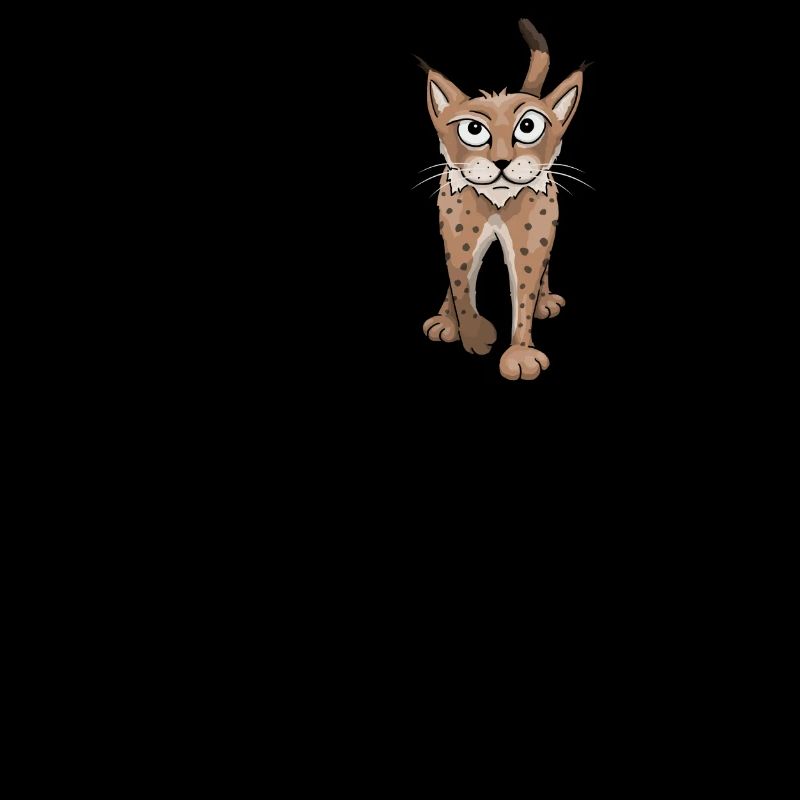 Luchs mit Spur Raubkatze Tracking Geschenk