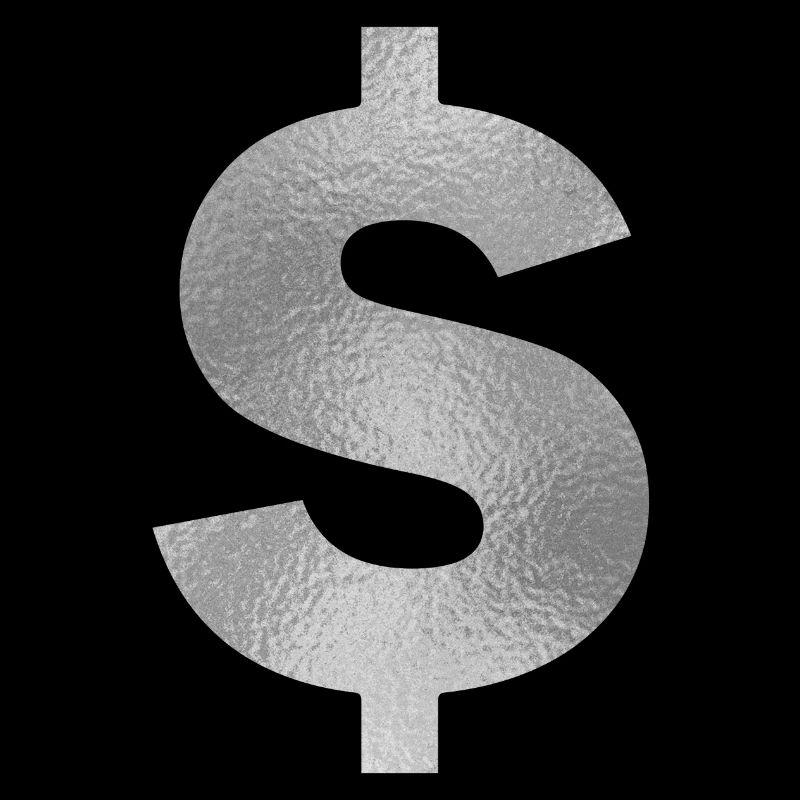 Dollarzeichen Silber