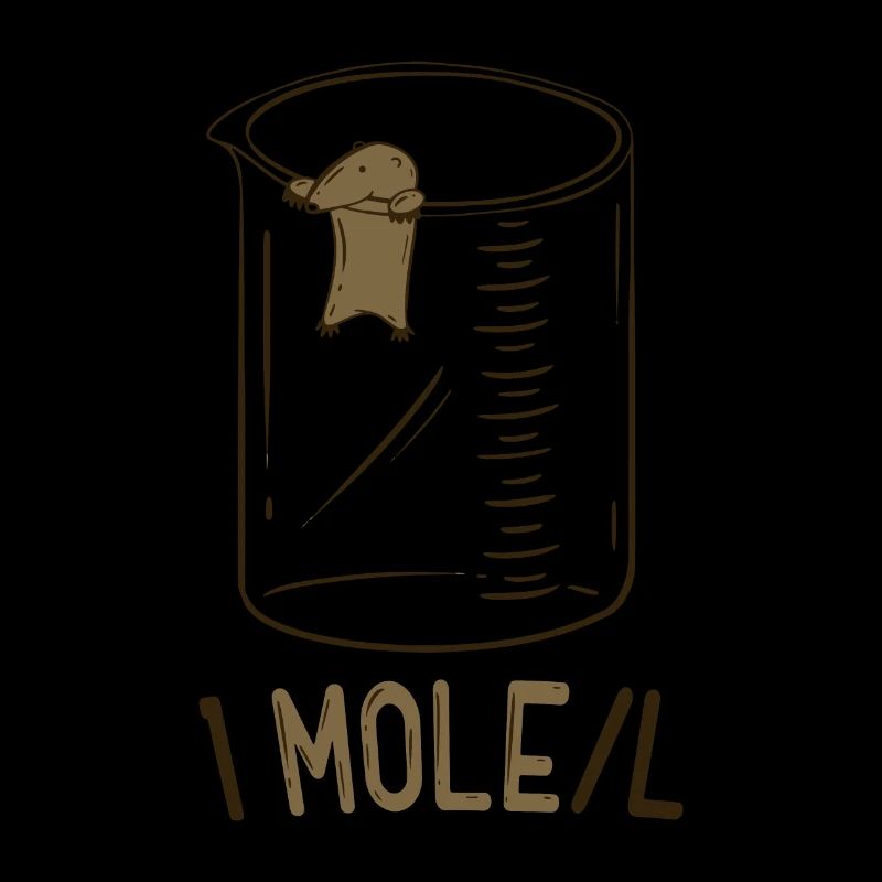 Une mole par litre Drôle Chimie Geek Physics Nerd