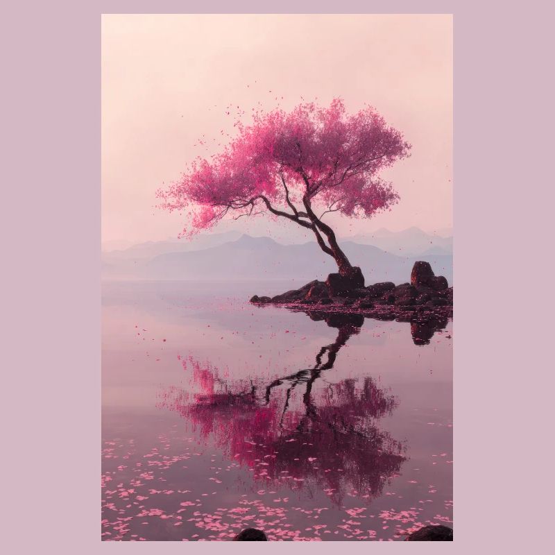 Reflets sur la rive de Blush Blossom
