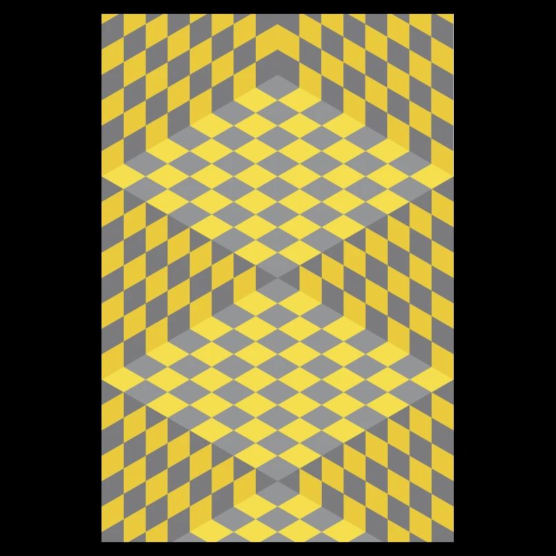 3D Chess Optical Illusion