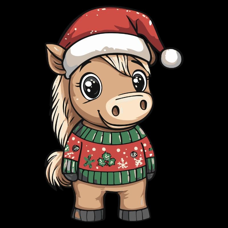 Pferd Weihnachten Comic