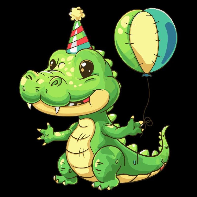 Alligator Geburtstag Comic