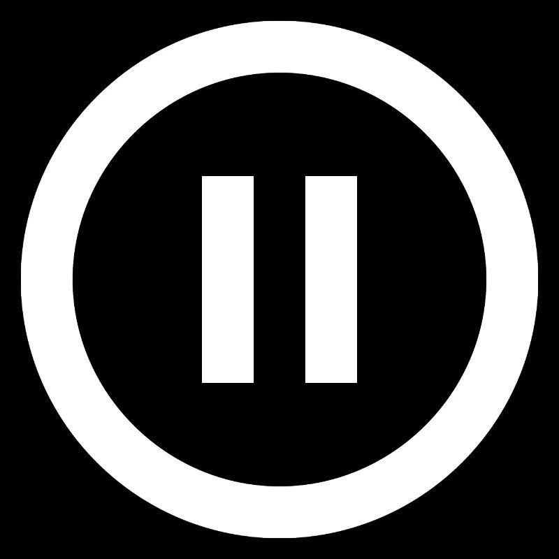 Pause | Symbol | Weiß | Geschenkidee