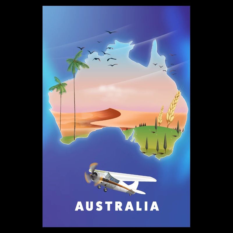 Australia travel map