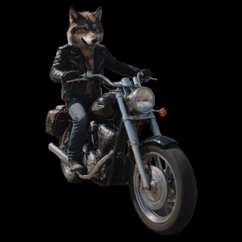 Biker Wolf