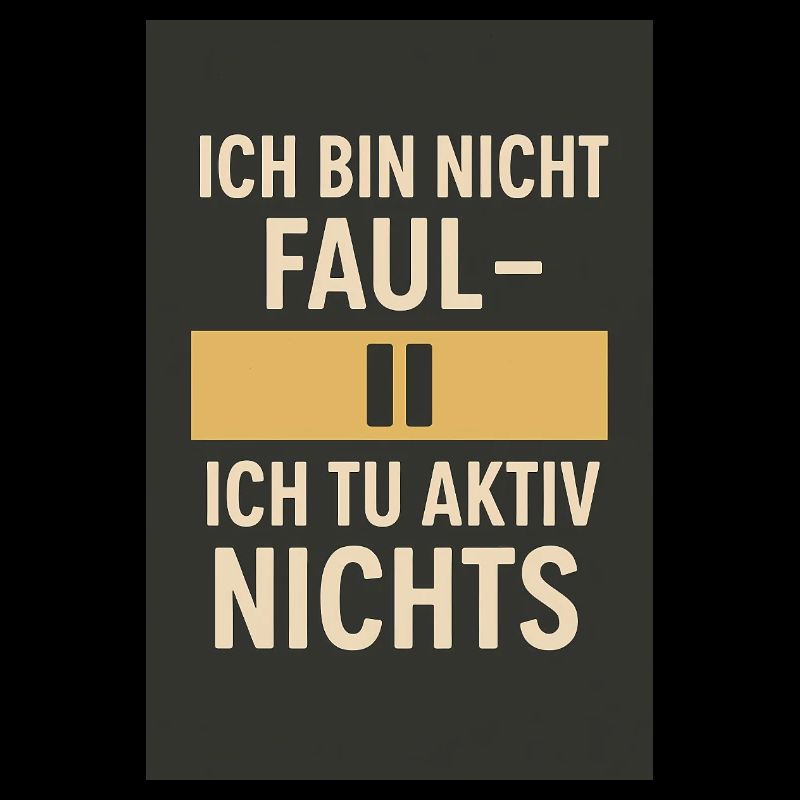 Je ne suis pas paresseux - je ne fais rien activement 02