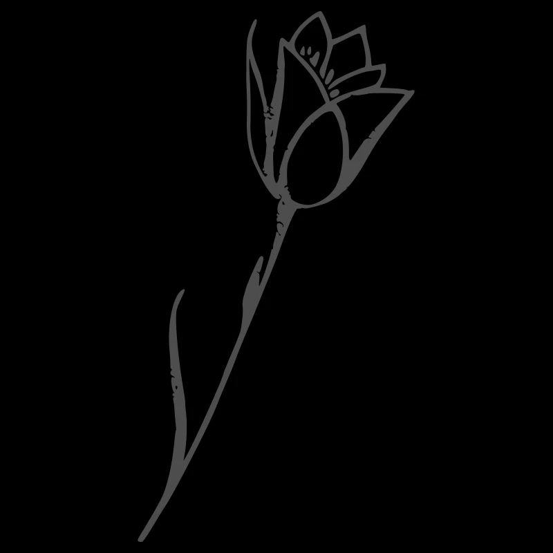 Tulipe dessin motif fleuri uni