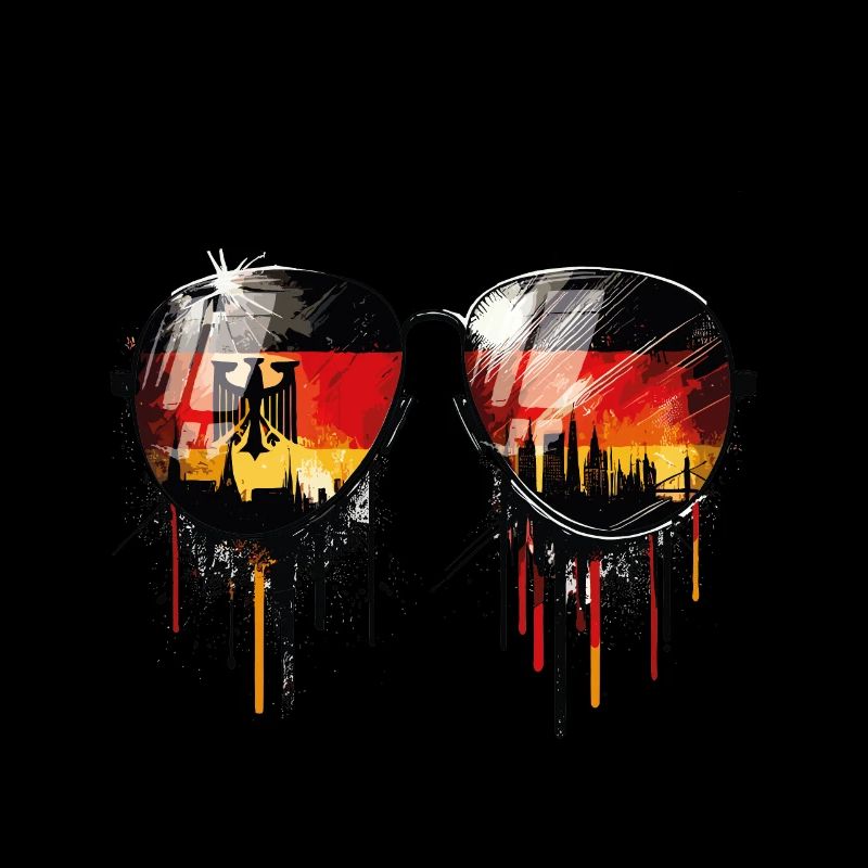 Lunettes de soleil Dresde Design avec drapeau allemand