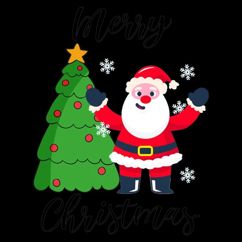 Merry Christmas Design im Comic Stil