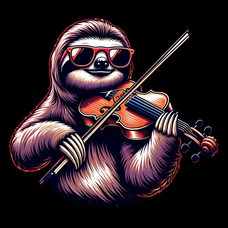 Cool Sloth Violinist Classical Music