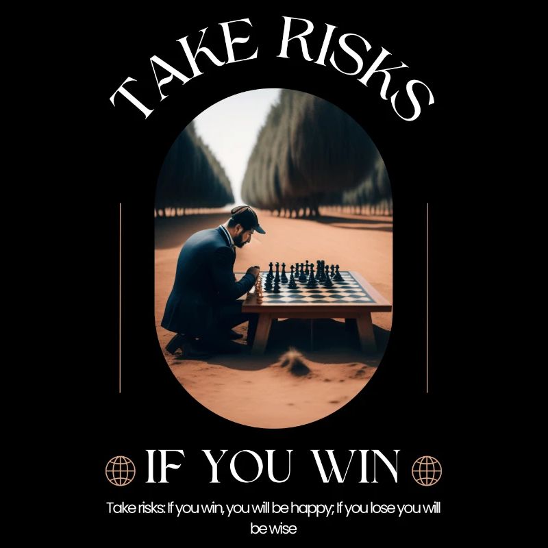 Gehen Sie Risiken ein Wenn Sie gewinnen, werden Sie glücklich sein