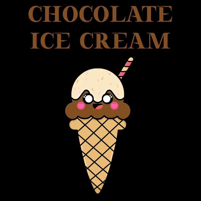 Crème glacée au chocolat Gesechenkidee Eis Schokolade