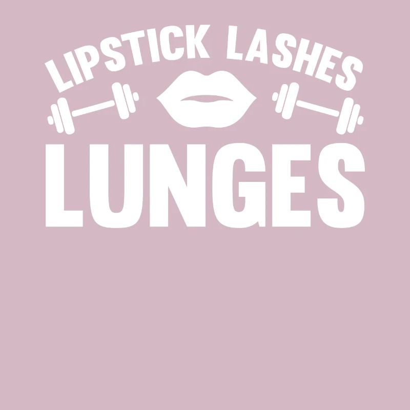 Lipstick eyelashes lunges -
