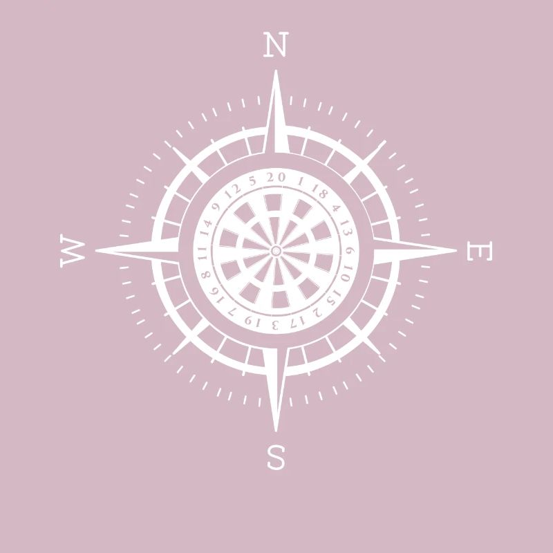 Kompass - Dartscheibe