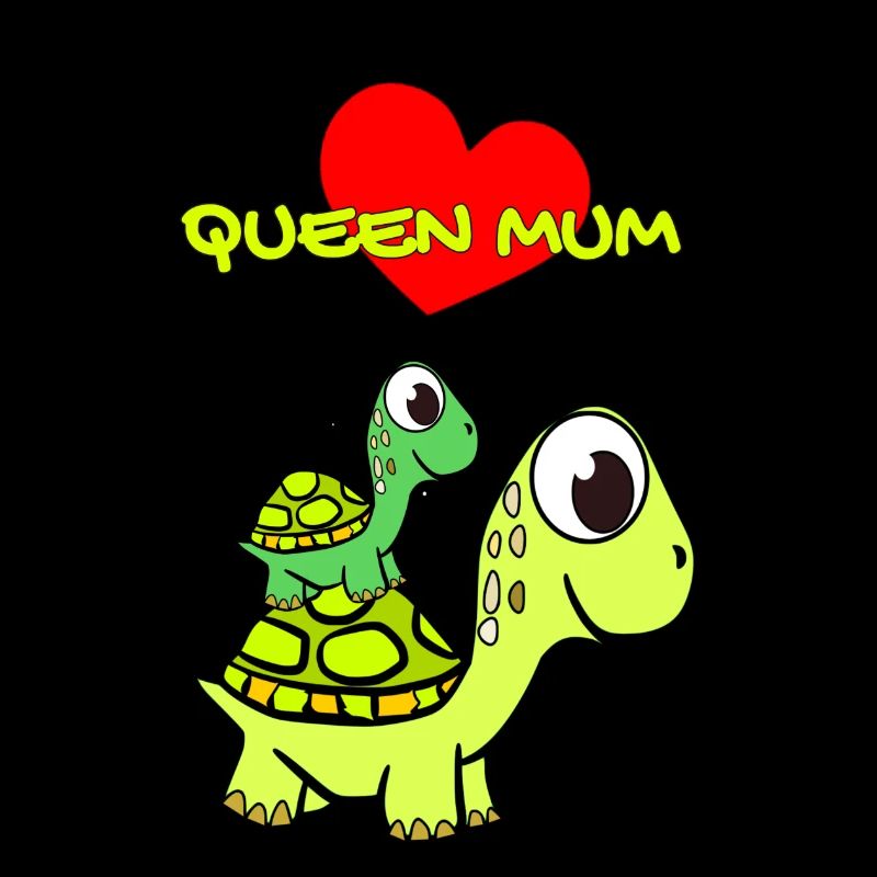 Mama Mutter Kind Mami Schildkröte Queen mum turtle