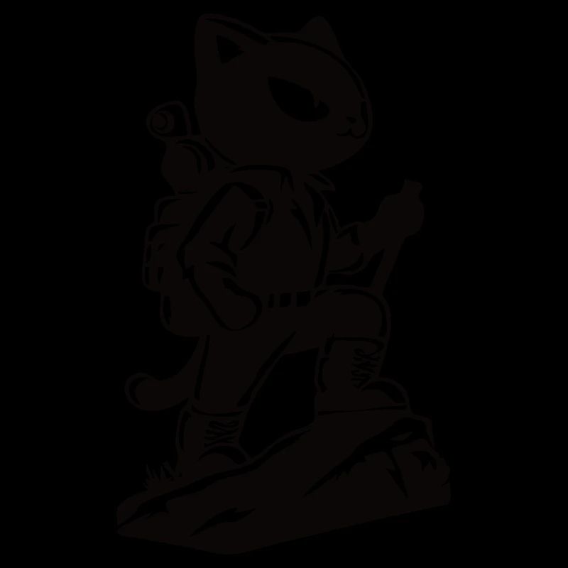Colles Wanderungs Design mit der Wanderkatze
