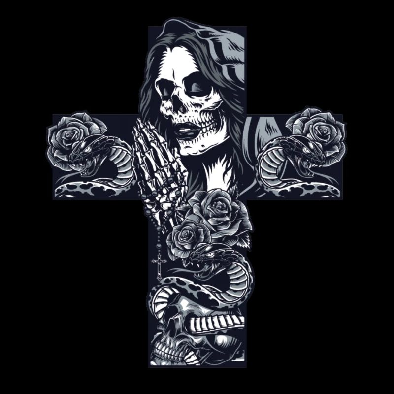 Croix abstraite • Squelette • Skull • Serpent