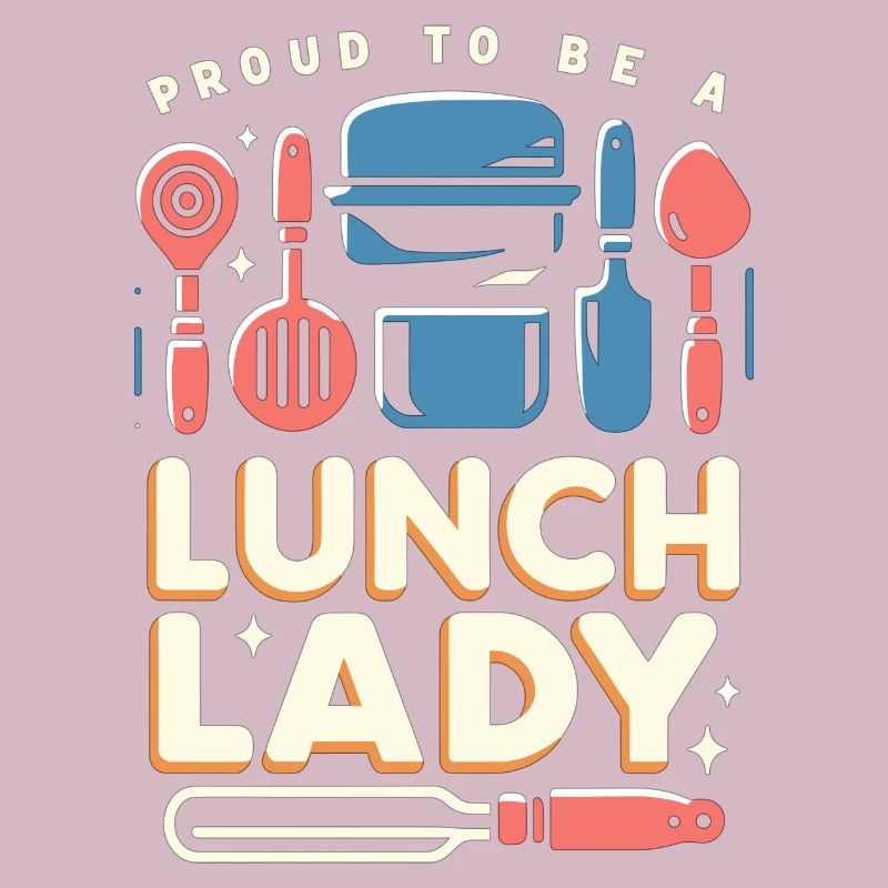 Stolz, eine Lunch-Lady zu sein