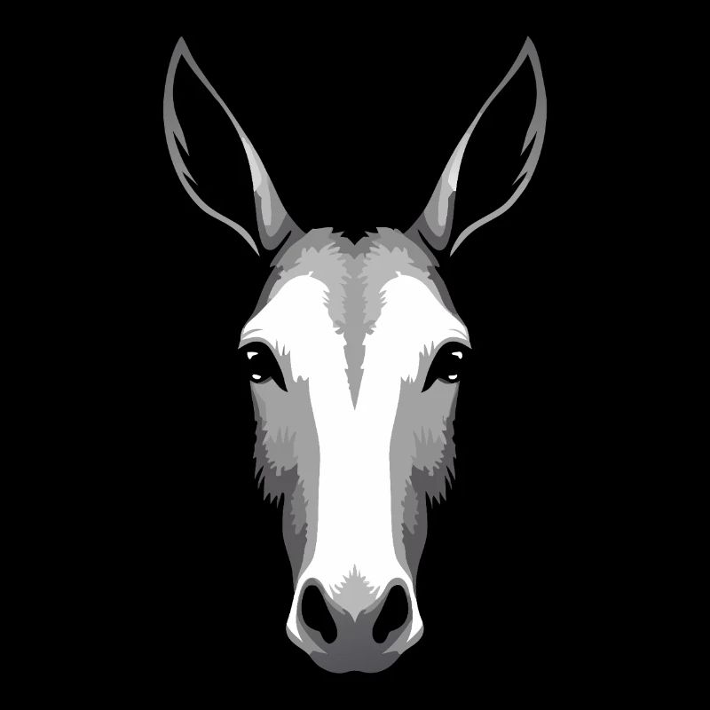 Mule Donkey Horse Rustic Equestrian Funny Cute