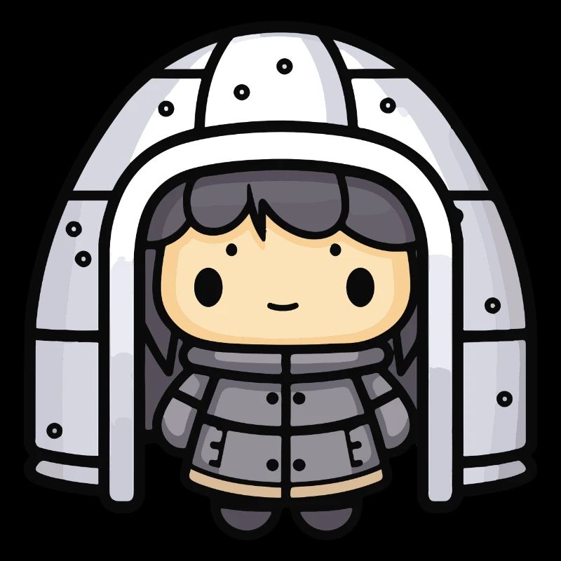 Igloo Eskimo Bande dessinée d’hiver