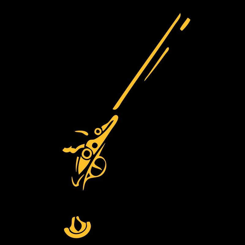 old revolver pistol flings weapon