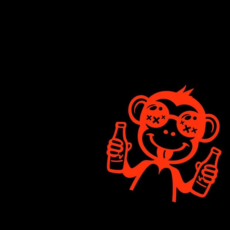 Monkey Beer Party Drunk