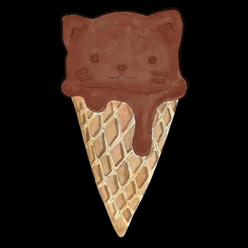 Katzen-Eis Schoko