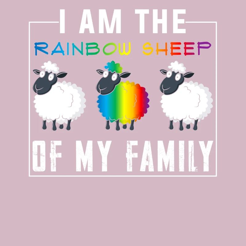 CSD Schaf Regenbogenfarben