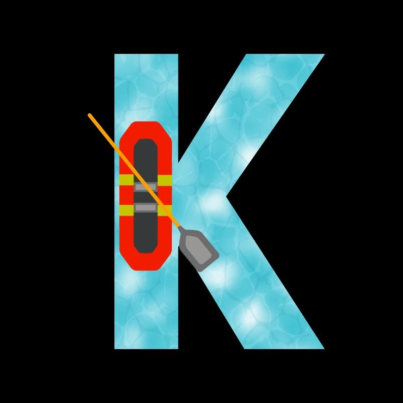 Kanu Kajak Boot Illustration